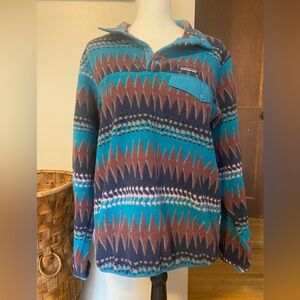 Patagonia Lightweight Synchilla Snap-T Pullover Fleece Elwha Blue Women’s Medium